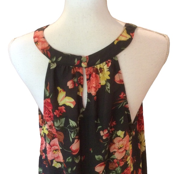 Torrid Floral Georgette Goddess Tank Top Size 00 (M) - Picture 5 of 10